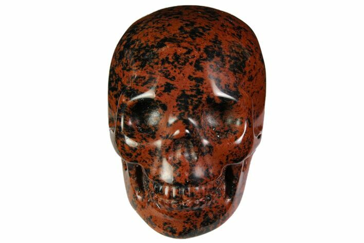 Realistic, Polished Mahogany Obsidian Skull #116316